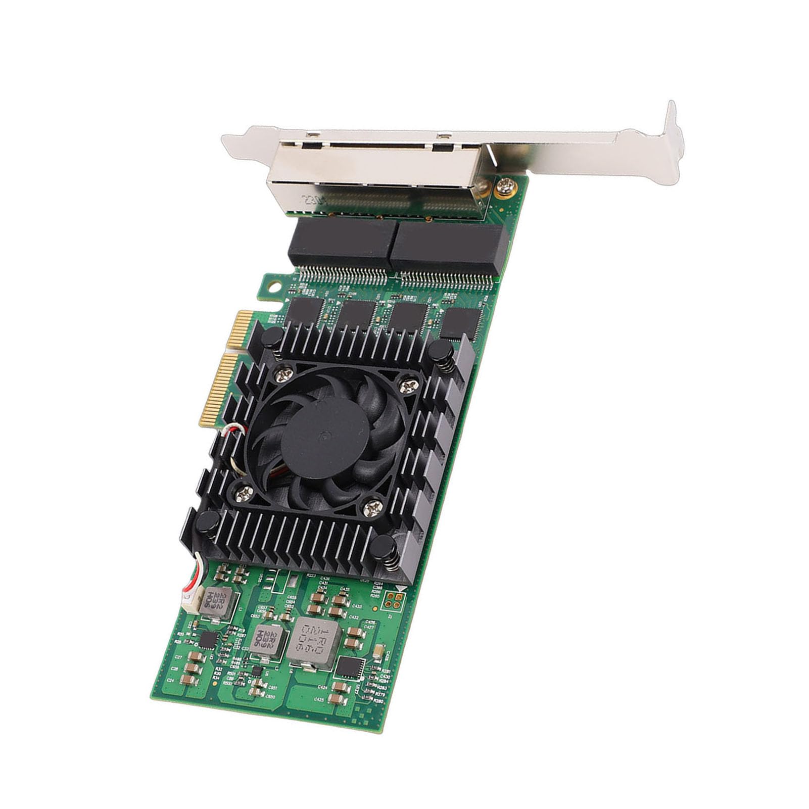Zunate Scheda di Rete Gigabit Ethernet a 4 Porte Scheda di Rete PCIEX4 Ad Alte Prestazioni per Applicazioni Desktop e Server