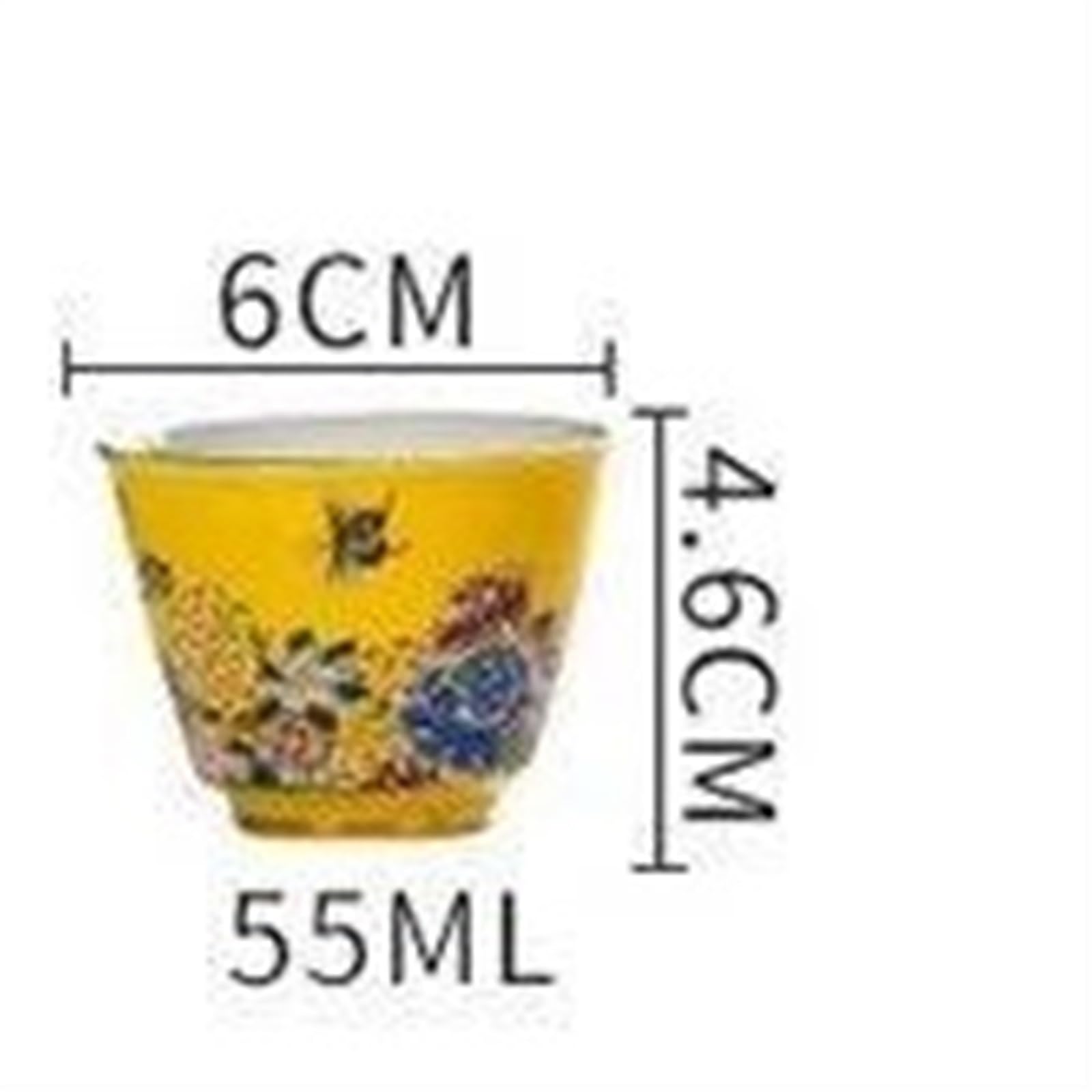 Teetassen-Sets Keramik-Emaille-Teekanne Farbig Bemalt Wassertopf Teetasse Deckel Schüssel Beheizter Wasserkocher Infuser Teekanne Ton Kung-Fu-Tee-Set Reise-Teeset(A)