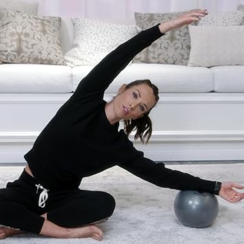 BODi Core Ball for Core Strengthening, 8 Small Exercise Ball, Lightweight, Durable, Inflatable, Home Gym Workout Equipment for Yoga, Pilates, Fitness, Inflation Straw and Plug Included, Silver