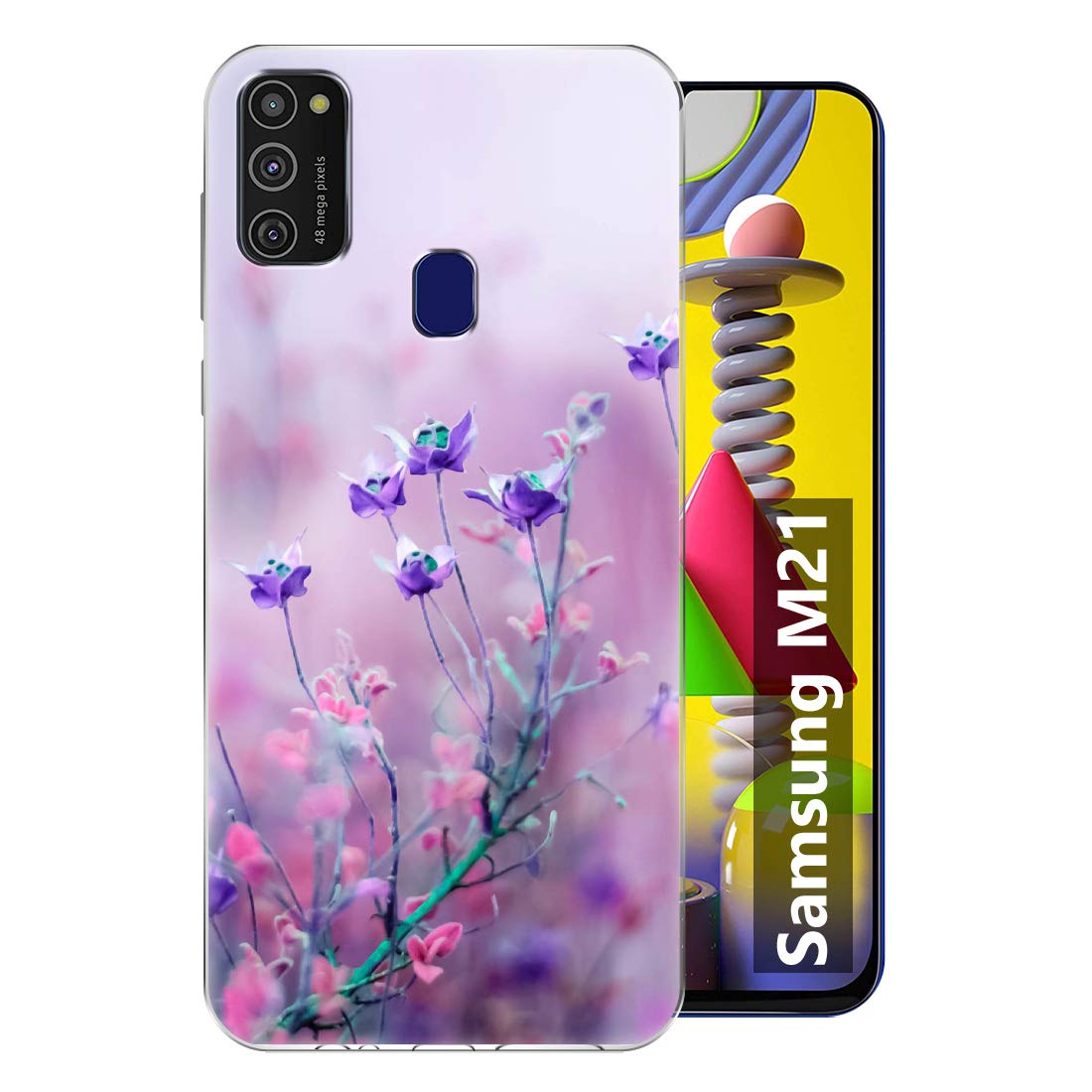 Fashionury PURPEL Flowers Soft Silicone Designer Printed Full Protection Printed Back Case Cover for Samsung Galaxy M21 / M30s (B089K2V1DR) Amazon Price History, Amazon Price Tracker