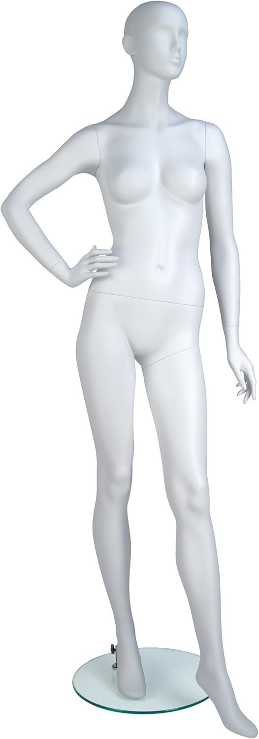 Econoco Full Size, Industrial Female Mannequin, True White