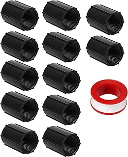 PEUTIER 12pcs 3/4 Inch Double Female Hose Connector, Female Threaded PVC
