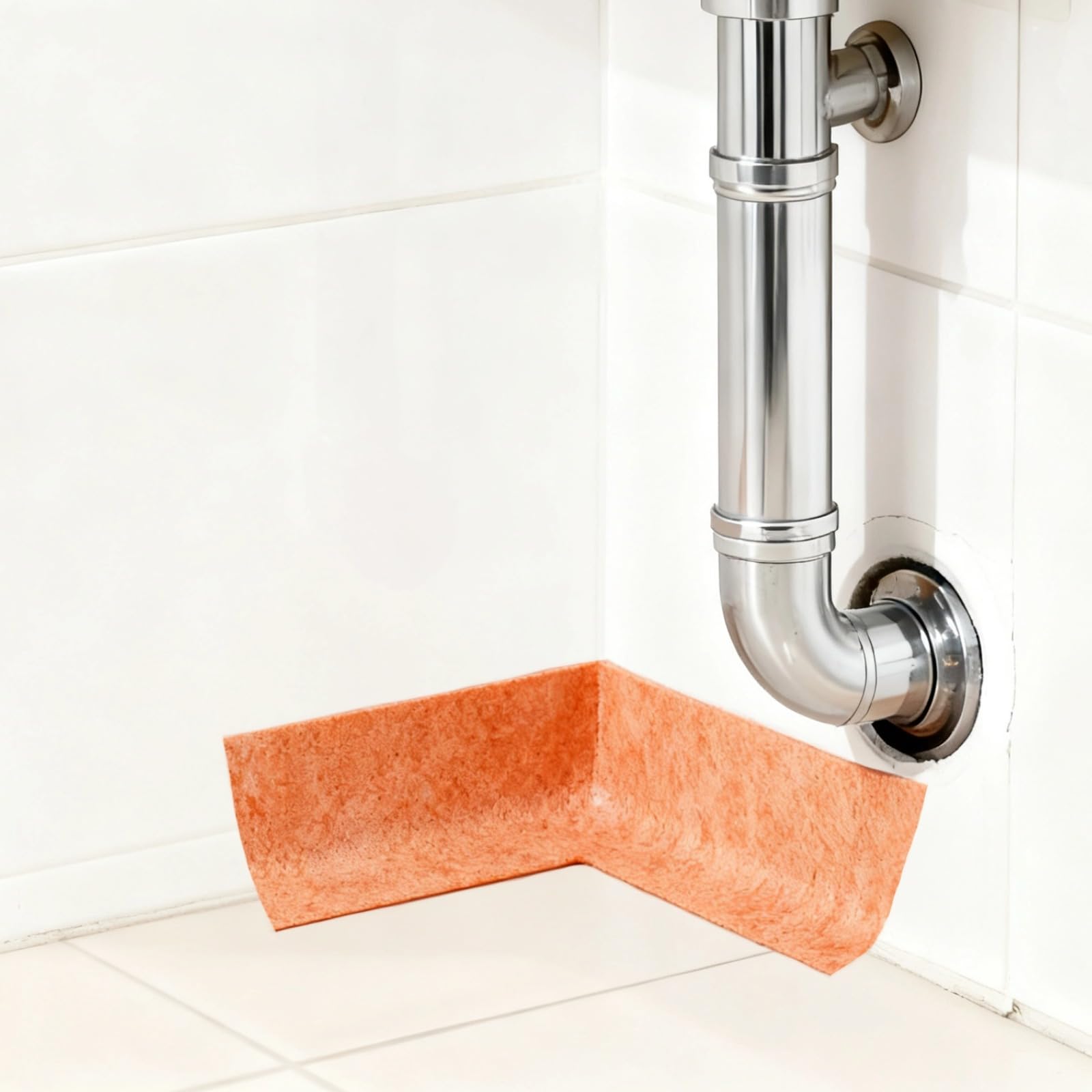 4 membranas impermeabilizantes de esquina, membrana impermeabilizante interior de polipropileno prefabricada para esquinas de cocina y baño, sellado fácil de instalar para protección antifugas