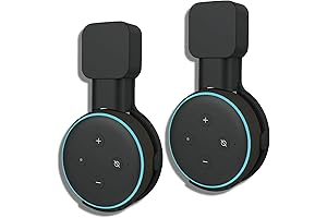 2X Wall Mount Holder Black for Google Dot 3, Space Saving Smart...