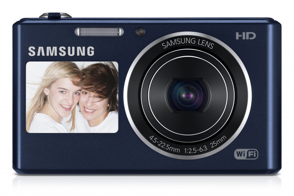 Samsung DV150F 16.2MP Smart WiFi Digital Camera with 5x Optical Zoom and 2-Inch front and 3-Inch Rear Dual LCD Screens Cobalt Blue (Renewed)