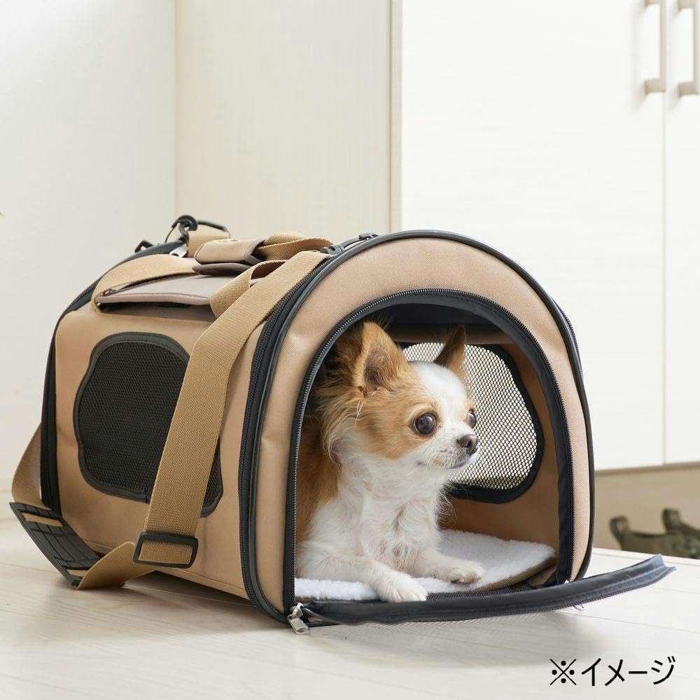 Amazon.co.jp: カインズ(CAINZ) 折りたたみペットキャリー ベージュ 幅