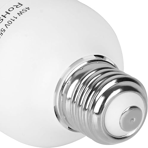 Miniatura 5 de EMART Bombilla de espectro completo, 1 x 45 W 5500 K espiral CFL luz diurna para fotografía, estudio de video, kit de iluminación Softbox, uso