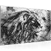 Produktbild Bild Afrika Löwe Modern Wandbilder - Made In Germany - Tiere Schwarz Weiss Flur 002214c