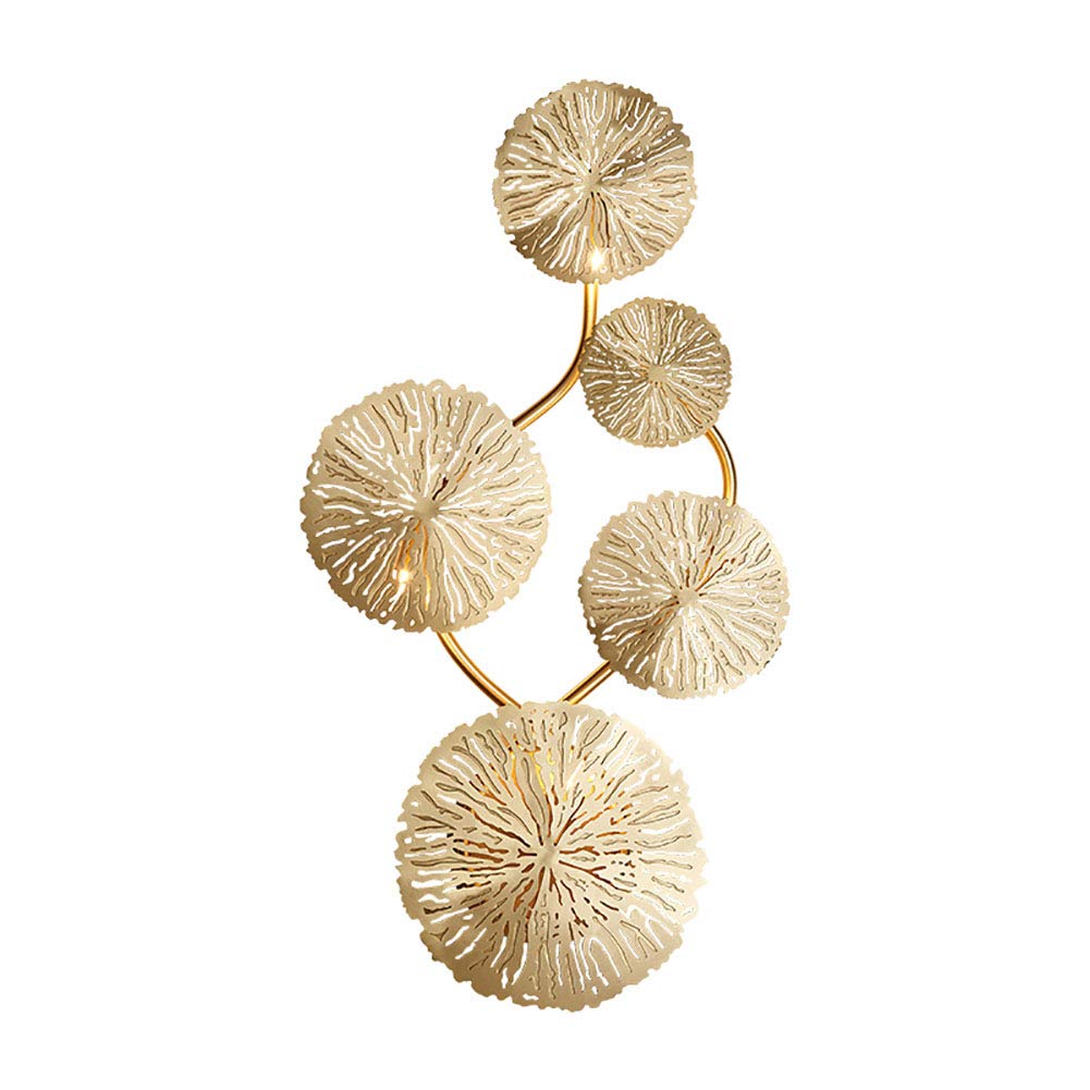 Applique murale G4 style luxe européen en forme de lotus pour salon