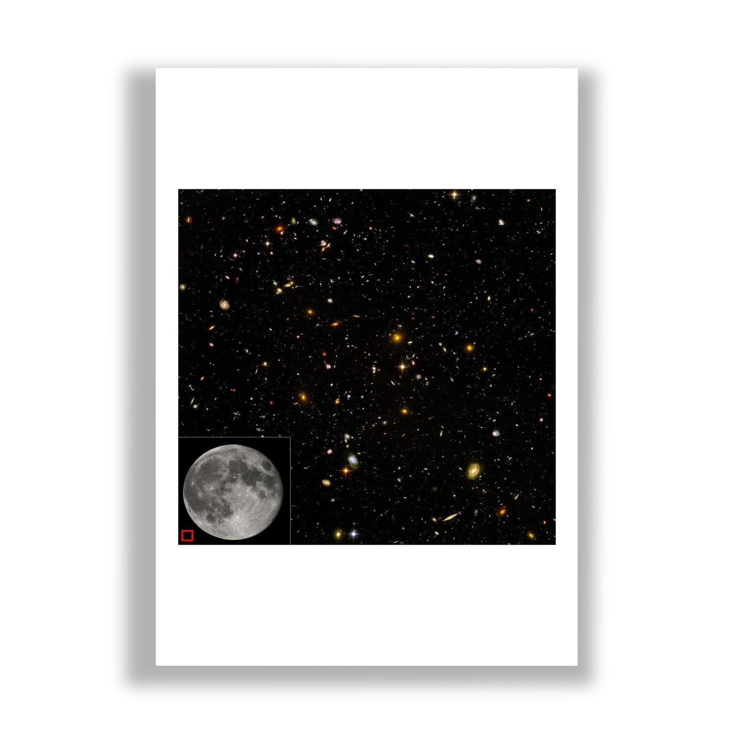 Cuadro astronómico Hubble Ultra Deep Field: impresión artística mate 7
