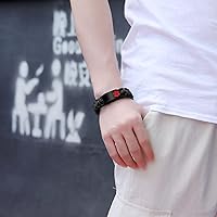 Vista 43 de Pulsera de alerta médica Paracord para hombres y mujeres Pulsera de identificación médica de acero inoxidable con hebillas de liberación lateral