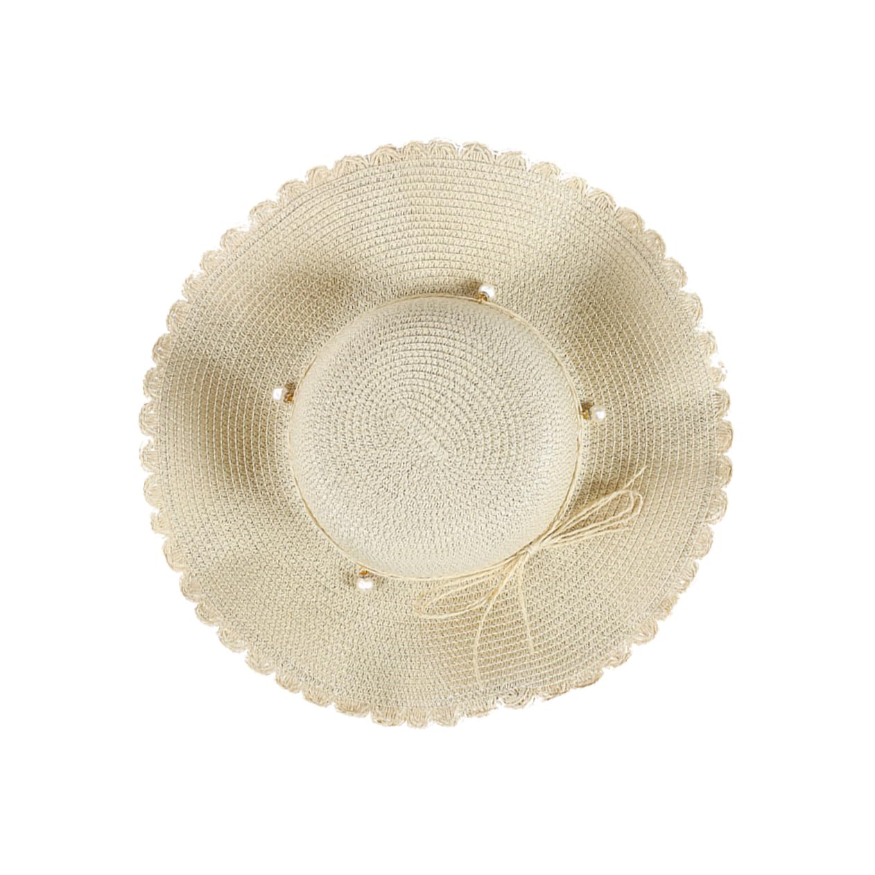 GALPADA 2pezzi Cappello Da Sole Estivo Per Cappello Larga Visiera Protezione Uv Per Spiaggia e Attività All Aperto Beige Adatto Per Festival e Vacanze