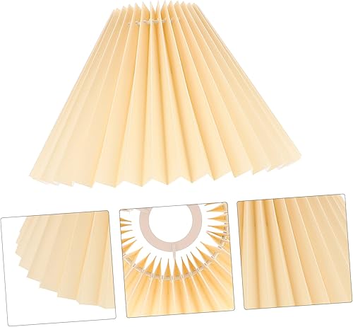 Miniatura 3 de DOITOOL 1 pantalla plisada para lámpara de techo, estrella, lámpara de mesa, lámpara de mesa plisada, pantalla de campana plisada, cubierta de luz