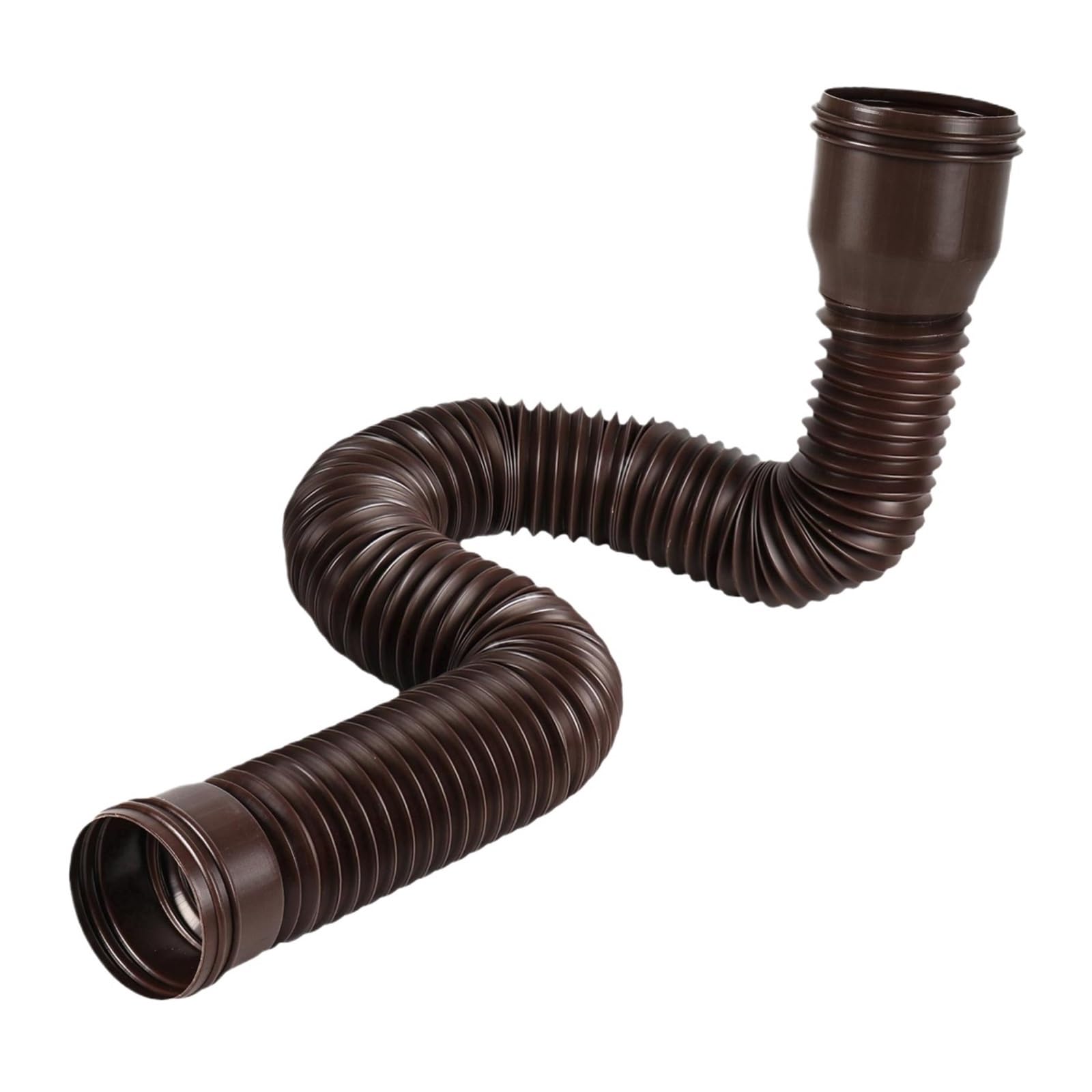 Extensiones de bajante de canalón de lluvia, extensor Universal, accesorio de sistema de drenaje de agua de lluvia ajustable(Brown)