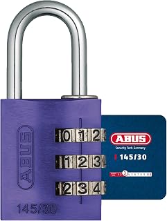 Abus 145/30_LILA - Candado aluminio combinacion 30mm 3 dígitos lila