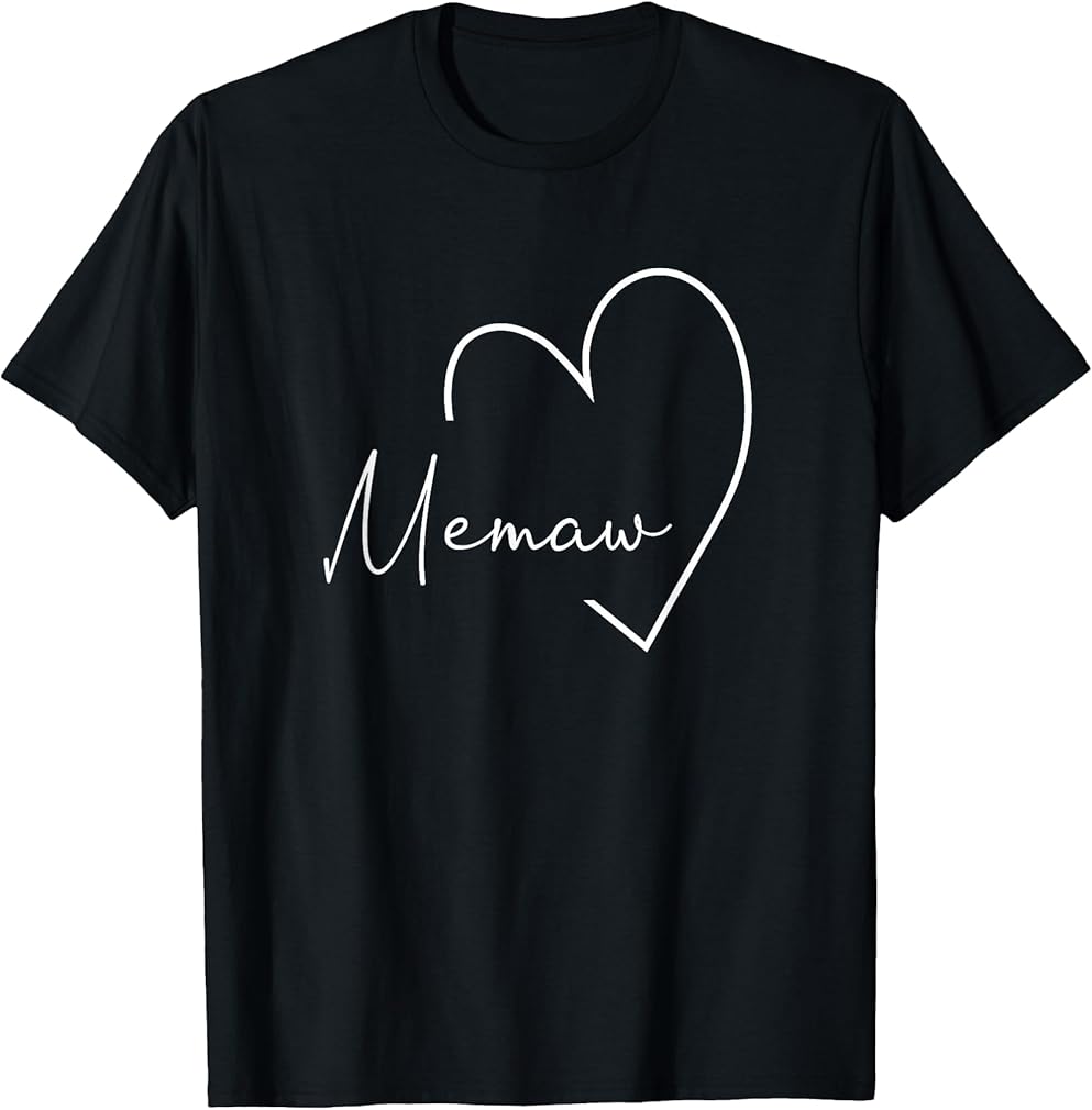 Womens Memaw Gift Grandma Christmas Mother's Day T-Shirt