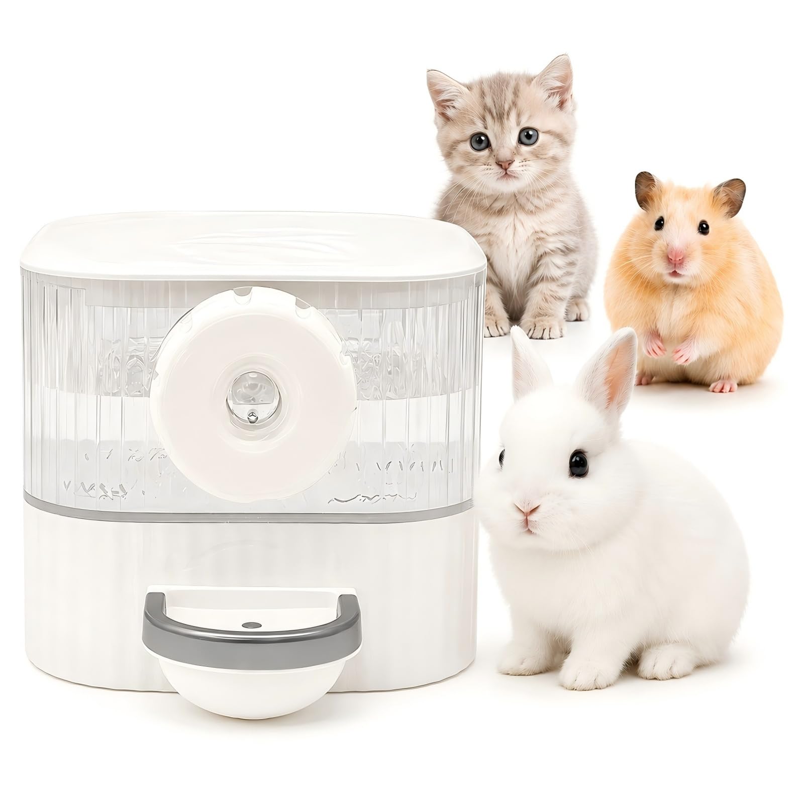 Oceenew No Drip Hanging Automatic Rabbit Water Dispenser 650ml, Top Refill Pet Water Bowl Bottle BPA Free for Rabbits, Bunny,Guinea Pig,Ferret,Squirrel,Hamster,Puppy Kitten, Other Small Animals