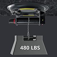 Vista 4 de Ventosas de vidrio para levantar vidrio grande, carga máxima de 480 libras Ventosas de ventana resistentes, potente elevador industrial de ventosas