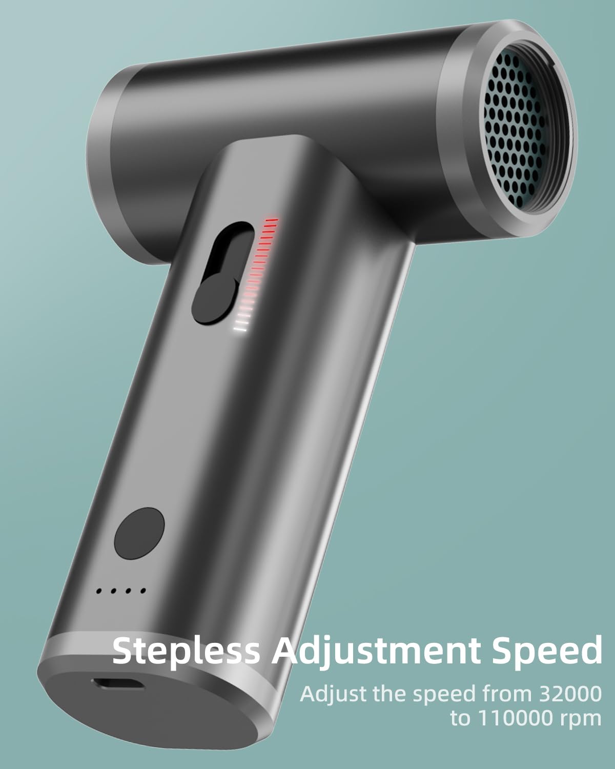 Compressed Air Duster For Computers Protable Cordless Air Blower Computer Cleaning With LED Light For PC Keyboard Crumbs Car - 7 - View #7