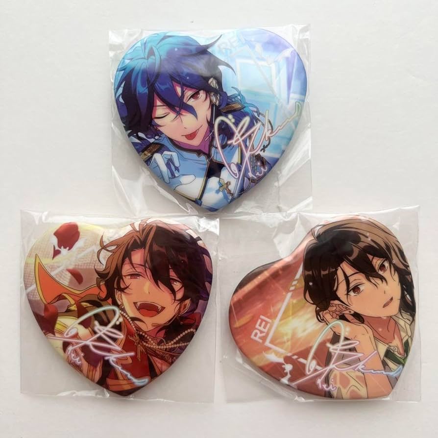 あんスタ 朔間零 中国ハート缶バッチ