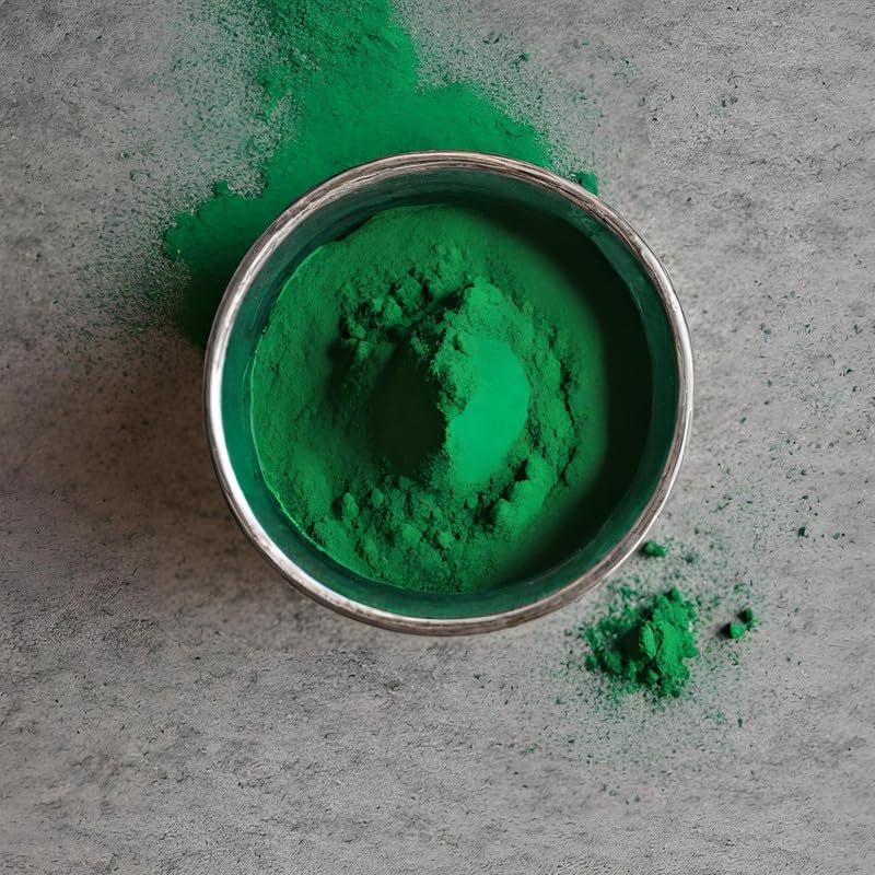 Image of Herbal and Organic Holi Colors | Eco Friendly | Dark Green Color 200gm | Natural and Skin-Friendly Gulal | Handmade and Non-Toxic | Holi Ke Rang | Holi Celebration | Stain Free