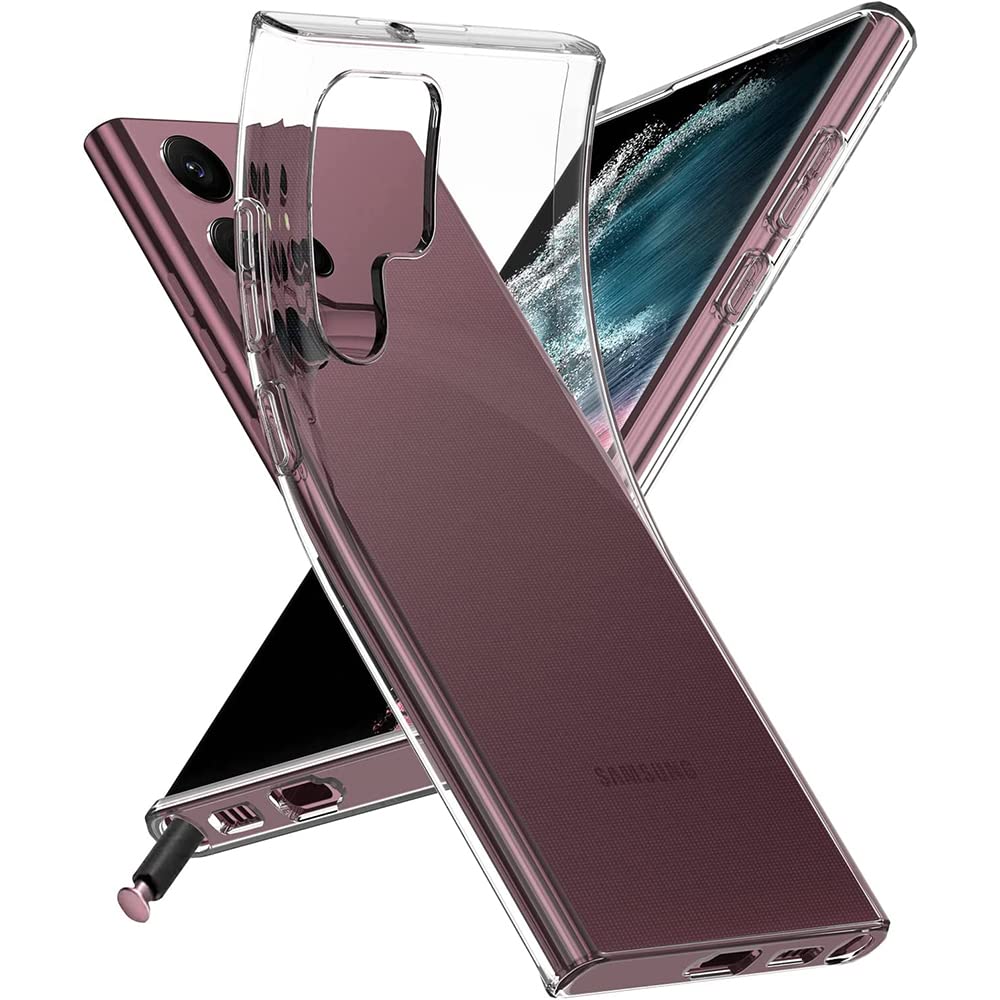 Casodon Compatible with Samsung Galaxy S23 Ultra 5G Case Cover Transparent Back Soft Flexible TPU Bumper Scratch Resistant for Samsung S23 Ultra Back Cover - Clear (B0BTT7JL8Z) Amazon Price History, Amazon Price Tracker