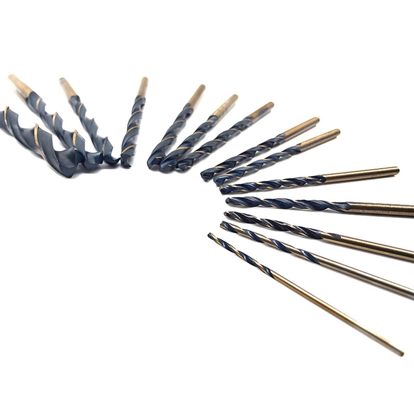 198 . Wiertło spiralne HSS 1,5 mm-10 mm, akcesoria do elektronarzędzi używane do obróbki metalu w drewnie - z pudełkiem