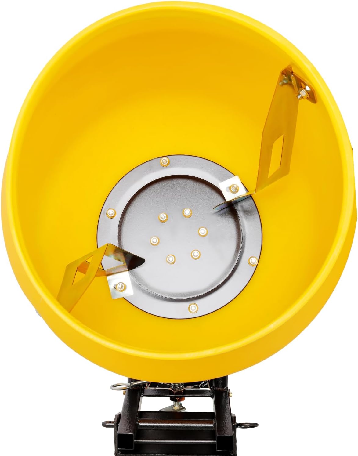 3.5 CUFT/100L Portable Electric Poly Drum Concrete Mixer Yellow Heavy Duty Power Cement Mixing Machine for Mortar, Stucco and Fodder Construction Projects