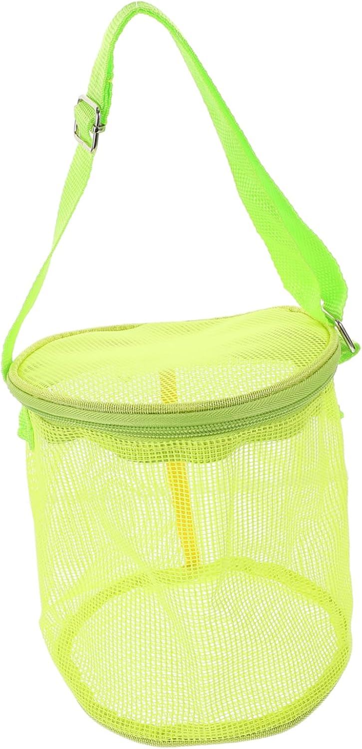 ORFOFE Boy Girl's Mesh Beach Bag Lightweight Capacity Storage Pouch for Sand Toys Accessories Design for Boy Girl at Pool Beach