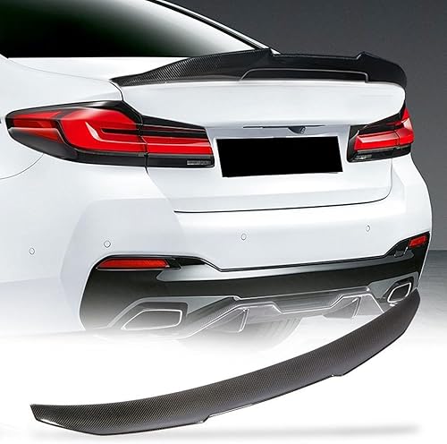 MCARCAR KIT Alerón de maletero de fibra de carbono para BMW Serie 5 G30 Sedan y F90 M5 2017-2023 520i 530i 540i arranque trasero Highkick Wing Lip