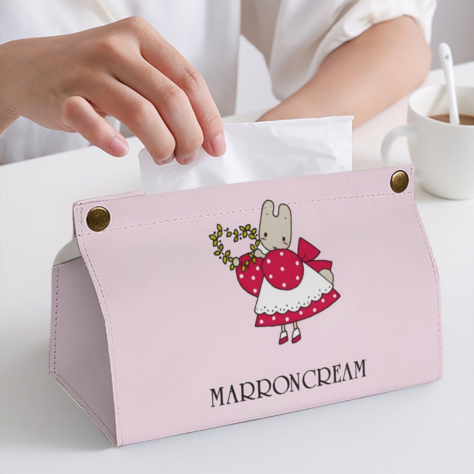 Amazon｜マロンクリーム ティッシュケース レザー ティシュ
