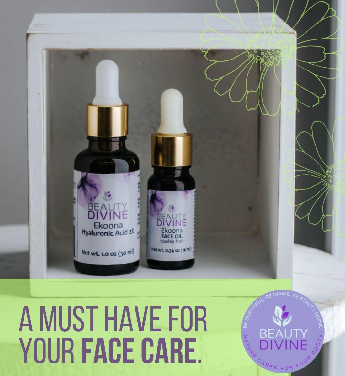 Beauty Divine FACE OIL – 100% Raspberry Seed Oil for Nourished, Hydrated, and Smooth Skin | Lightweight, Fast-Absorbing Formula