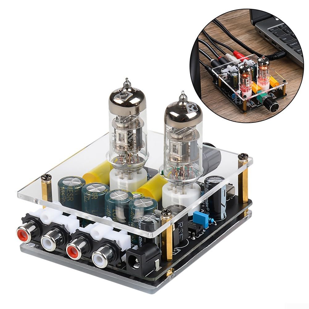 Préampli à tube amélioré, pré-amplificateur HiFi pour entrées CD et ordinateur, amplification de tension