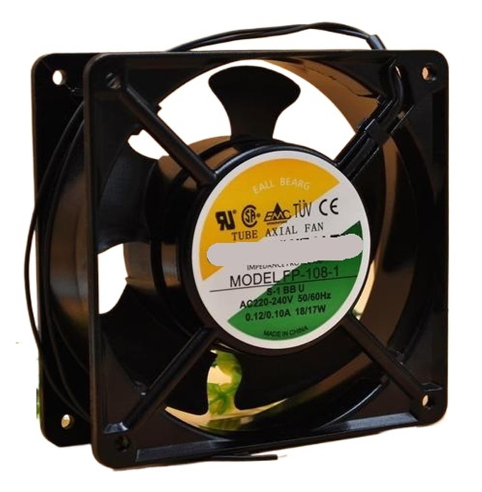 YMUGUEGH FP-108-1-S-1-BB-U 220V 18/17W 12038 Cooling Fan(Five Leaves)
