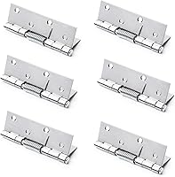 Vista 1 de Bisagras de puerta de cierre automático, bisagra cargada con resorte de acero inoxidable de 6 piezas, 2 pulgadas