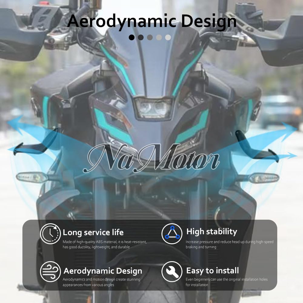pour MT 09 MT09 SP 2024 2025 Accessoires pour Moto Ailes latérales Carénage Spoiler Carénage aérodynamique