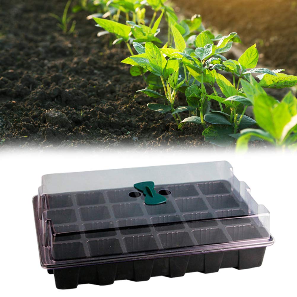 Plateau De Plantation Pour Serre – Noir, 12x58x45 Cm, Parois 11 Cm, Plastique Durable