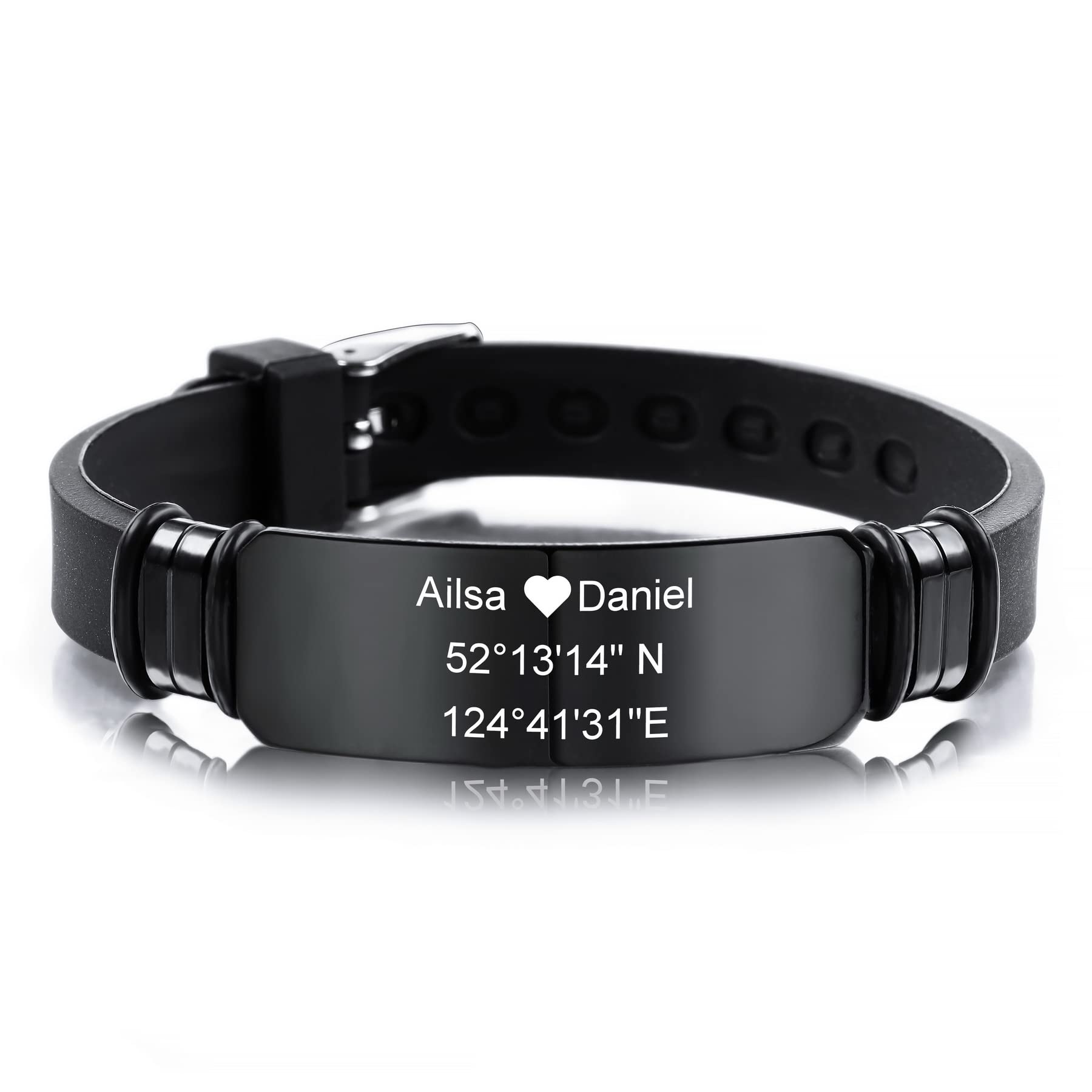 Minimal Logo Id Tag Bracelet main image 0