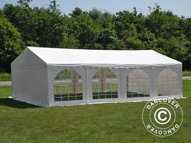 Amazon.de: Dancover Partyzelt Pavillon Festzelt Original 4x8m PVC, Wei
