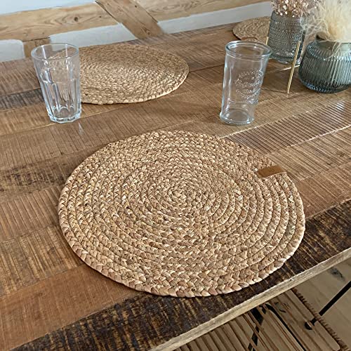 Set de table rond en herbe de citrouille pour vos repas de famille
