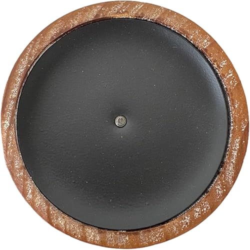 Miniatura 7 de Portavelas de pilar de madera de 14 pulgadas de alto, hecho a mano, portavelas de granja marrón antiguo para velas de pilar, portavelas decorativos