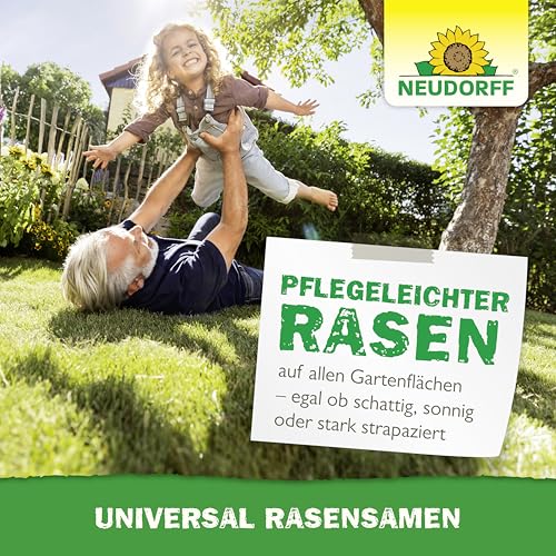 Neudorff UniversalRasenSamen – Hochwertige Rasensamen für die Neuanlage oder Nachsaat jeder Gartenfläche für 100 m². Schnellkeimend in nur 5 Tagen, 2 kg