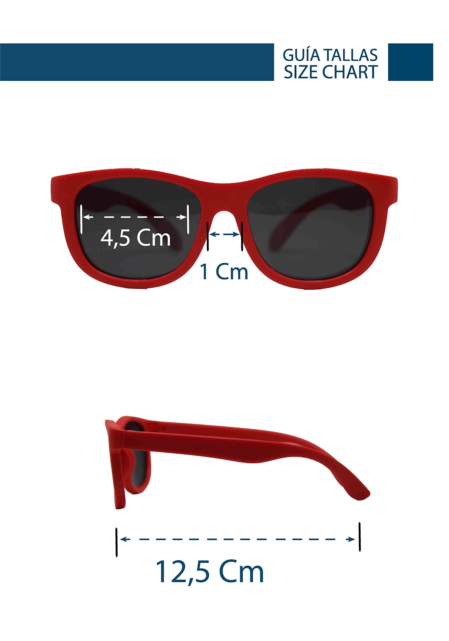 Surf Monkey Gafas de sol POLARIZADAS niño/niña | UV400 protección 100% rayos UVA y UVB Seguras | Libre de BPA | 3 – 12 años