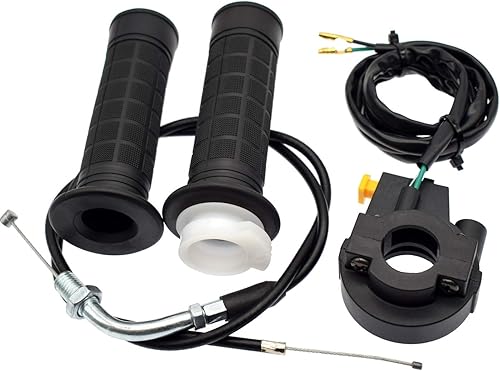 Juego de interruptor de acelerador giratorio y mango de cable de 36 pulgadas para manillar de 7/8 pulgadas 0.866 in 49 cc 66 cc 80 cc motor