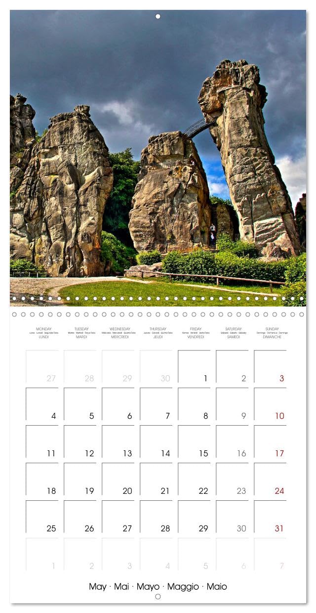 Les paysages d'Allemagne (Calendrier mural carré 2026 30x30 cm) Calendrier double avec une page pour vos prises de notes: Les paysages d'Allemagne, aussi uniques que différents