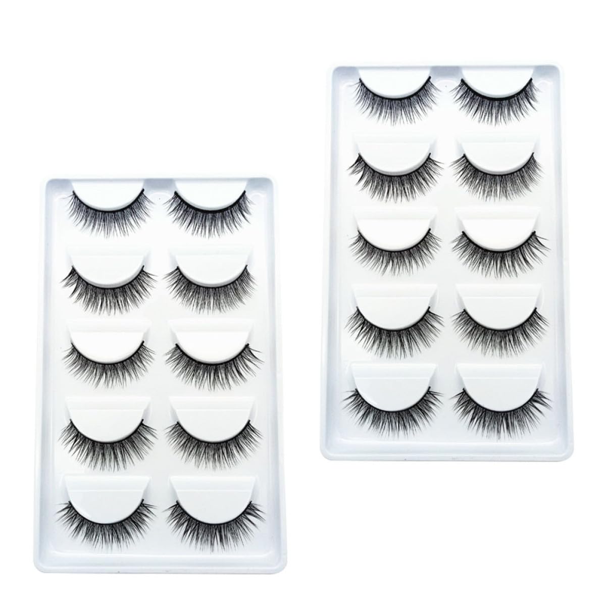 UKCOCO Faux Cils Naturels 3d, 10 Paires, Doux et Confortables, Accessoires de Maquillage pour Fille, pour Usage Quotidien et Soirées