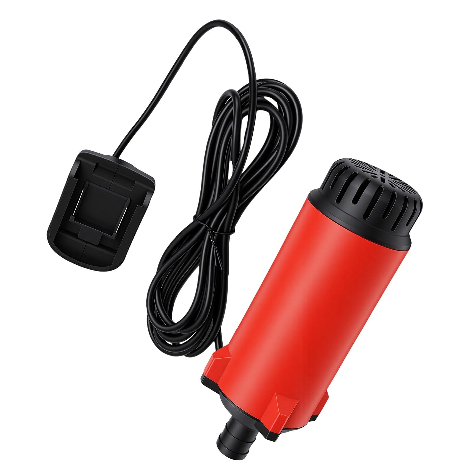 GOWENIC Sumpfpumpe 120 L/h, 5 M Hub, Tragbare Batteriebetriebene Wassertransferpumpe für Gartenbewässerung, Hochwasserschutz, Poolentwässerung mit Zwei 21-V-Batterien (EU-Stecker)