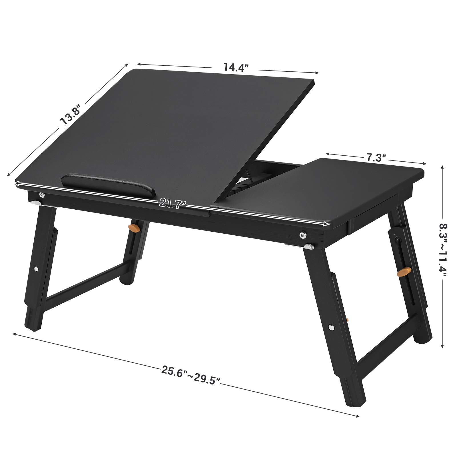 Buy SONGMICS Laptop Desk for Bed Sofa with Adjustable Tilting Top