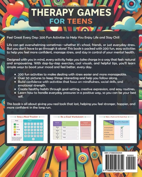 Therapy Games for Teens: 200 Mindful Activities for Enhanced Coping Skills, Expression, and Self-Worth (The Emotion Detectives) - Image 2