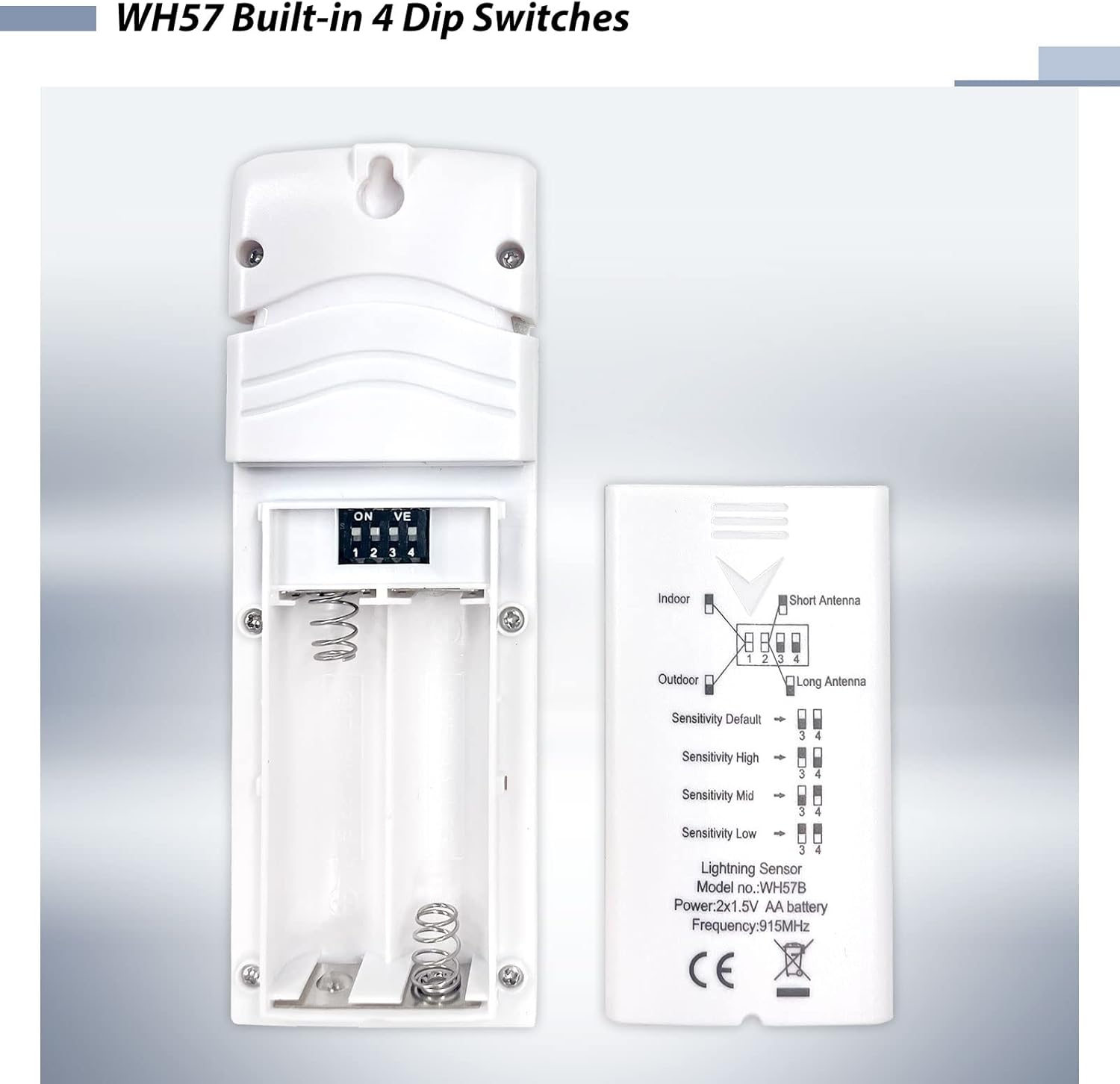 ECOWITT WH57 Battery Compartment